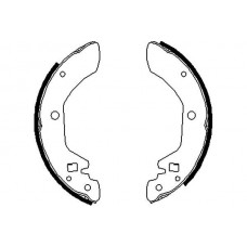 KBS-7429 KAVO PARTS Комплект гальмівних колодок