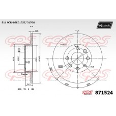 871524 MAXTECH Гальмівний диск
