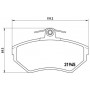 P 85 032 BREMBO Комплект гальмівних колодок дисковий гальм