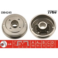 DB4245 TRW Гальмівний барабан
