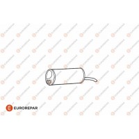 E12807G EUROREPAR Глушник вихлопних газів кінцевий