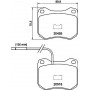 8DB 355 017-421 HELLA Комплект гальмівних колодок, дискове гальмо