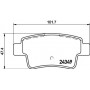 8DB 355 012-391 HELLA Комплект гальмівних колодок, дискове гальмо