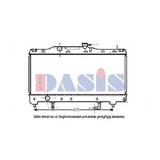 210680N AKS DASIS Радіатор охолодження двигуна