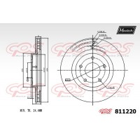 811220 MAXTECH Гальмівний диск
