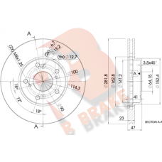 78RBD21257 R BRAKE Гальмівний диск