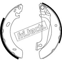 1040.133 fri.tech. Комплект гальмівних колодок