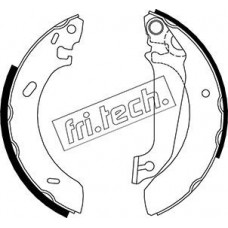 1040.133 fri.tech. Комплект гальмівних колодок