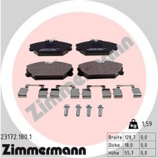 23172.180.1 ZIMMERMANN Комплект гальмівних колодок дисковий гальм