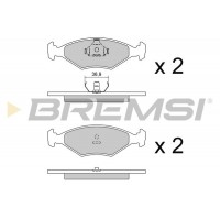 BP2977 BREMSI Комплект гальмівних колодок дисковий гальм