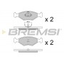 BP2977 BREMSI Комплект гальмівних колодок дисковий гальм