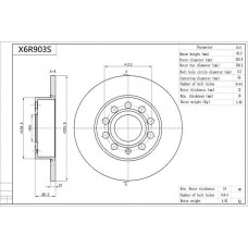 X6R903S AISIN Гальмівний диск