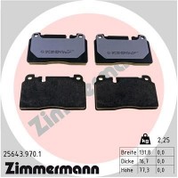 25643.970.1 ZIMMERMANN Комплект гальмівних колодок дисковий гальм