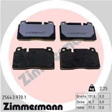 25643.970.1 ZIMMERMANN Комплект гальмівних колодок дисковий гальм