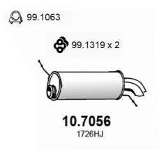 10.7056 ASSO Глушник вихлопних газів кінцевий