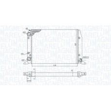 350213188800 MAGNETI MARELLI Радіатор охолодження двигуна