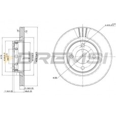 CD6517V BREMSI Гальмівний диск