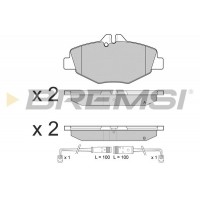 BP3020 BREMSI Комплект гальмівних колодок дисковий гальм