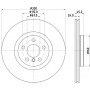 MDC2680 MINTEX Гальмівний диск