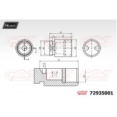 72935001 MAXTECH Поршень корпус скоби гальма