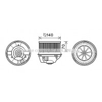 FD8496 AVA QUALITY COOLING Вентилятор салону