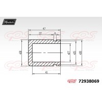72938069 MAXTECH Поршень корпус скоби гальма
