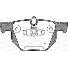 BPA0381.70 OPEN PARTS КомплеК т гальмівних колодок, дискове гальмо