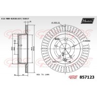 857123 MAXTECH Гальмівний диск