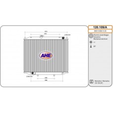 120.109/A AHE Радіатор охолодження двигуна