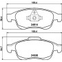 8DB 355 014-791 HELLA Комплект гальмівних колодок, дискове гальмо