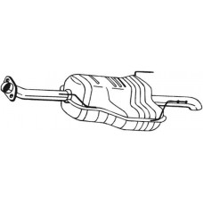 185-635 BOSAL Глушник вихлопних газів кінцевий