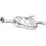 185-635 BOSAL Глушник вихлопних газів кінцевий
