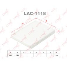 LAC-1118 LYNXauto Фільтр повітря у внутрішньому просторі