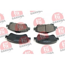 600-10-3998 SAKURA Комплект гальмівних колодок дисковий гальм