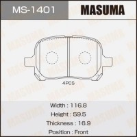 MS-1401 MASUMA Комплект гальмівних колодок