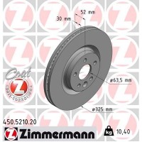 450.5210.20 ZIMMERMANN Гальмівний диск