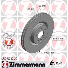 450.5210.20 ZIMMERMANN Гальмівний диск
