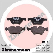 24096.200.1 ZIMMERMANN КомплеК т гальмівних колодок, дискове гальмо