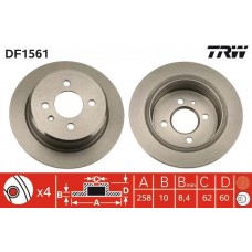 DF1561 TRW Гальмівний диск