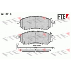BL2562A1 FTE Комплект гальмівних колодок дисковий гальм