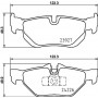 8DB 355 031-781 HELLA Комплект гальмівних колодок дисковий гальм