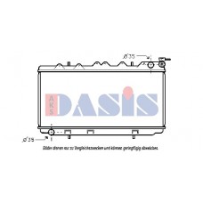 070790N AKS DASIS Радіатор охолодження двигуна