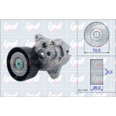 15-3912 IPD НАТЯЖИТЕЛЬ РЕМЕНЯ, клиновой зубча
