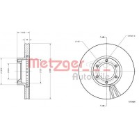 6110806 METZGER Гальмівний диск