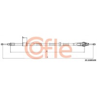 20.160B500 COFLE Тросик, cтояночный тормоз