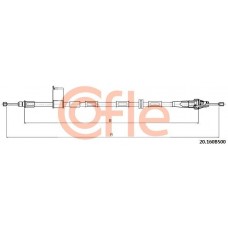 20.160B500 COFLE Тросик, cтояночный тормоз