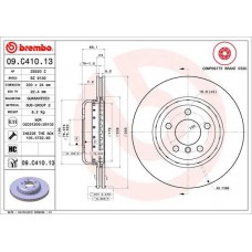 09.C410.13 BREMBO Гальмівний диск