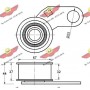 03.80383 AUTOKIT Натяжний ролик ремінь ГРМ