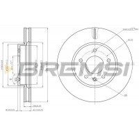 CD7625V BREMSI Гальмівний диск