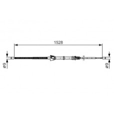 1 987 482 374 BOSCH Тросик, cтояночный тормоз